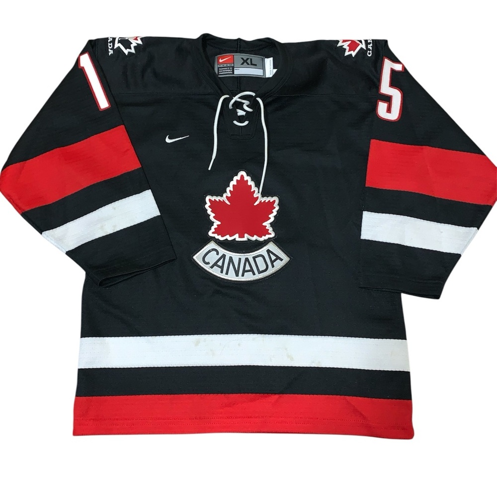 Vintage 2004 Dany Heatley Nike Team Canada Olympic Jersey Sz Youth XL World Cup